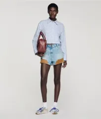 (未使用商品) SANDRO チェック クロップド シャツのサムネイル