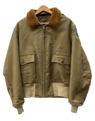 トイズマッコイ TOYS McCOY Type B-10 Flight Jacket フライト ジャケット ジップアップ 襟ボア ピンナップガール 空軍 アウター 緑 サイズ44 ジャケット プリント カーキ 104MT-3365のサムネイル