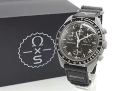 OMEGA×Swatch オメガ/スウォッチ Mission to the Moon S033M100 腕時計 ブラック/グレー 動作確認済み 美品 中古 [M-7635]のサムネイル