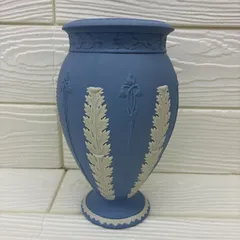 S1191 WEDGWOOD ウェッジウッド ジャスパー 花瓶 264779558のサムネイル