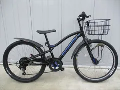 F239★整備済み★完成車発送★中古子ども自転車【ジュニアマウンテン　24インチ　黒  】のサムネイル