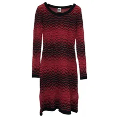 MISSONI/ミッソーニ/ニットワンピース/グラデーション/ボーダー/サイズ40/赤/レッド/黒 /ブラック/レディース/RS1816のサムネイル