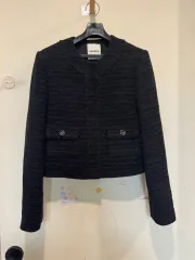 SANDRO スティッチ ラウンドネック ジャケットのサムネイル