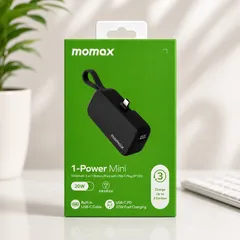 【新品】MOMAXモバイルバッテリー USB Type-C 専用 5000mAh USBタイプC端子専用 PSE認証済 急速充電のサムネイル