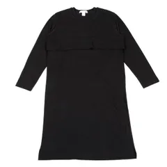 コムデギャルソンシャツCOMME des GARCONS SHIRT レイヤードロングカットソー 黒Lのサムネイル
