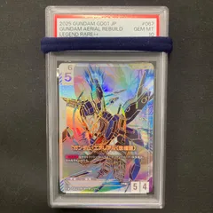ガンダムカード PSA10 ガンダム・エアリアル(改修型) GD01-067 LR++ スーパーパラレル A001のサムネイル