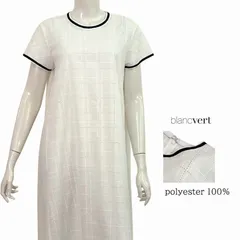 【定価￥63,000の70％OFF】BLANC VERT sensuelle【ブランベールセンシュエル】【春夏物】【レディース】コットンレースサイド切り替えワンピース/ホワイト【サイズ40】のサムネイル