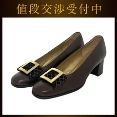 イヴ サンローラン パンプス ブラウン 茶色 YSL 未使用 美品 サイズ35 レザー 中古 YVES SAINT LAURENT 靴 シンプルのサムネイル
