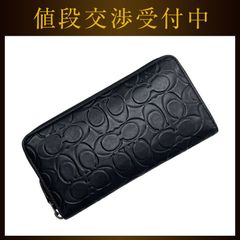 人気】COACH コーチ 財布 ブラック エンボス加工 オプアート - メルカリ