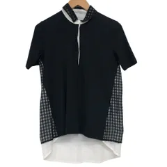 FABIANA FILIPPI/ファビアナフィリッピ/シアーギンガムチェックレイヤードポロシャツ/ブラック/サイズS/レディース/RS1820のサムネイル