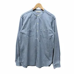 OLD JOE&CO オールドジョー Stand Collar Denim Shirts スタンドカラー デニムシャツ 水色系 コットン サイズ16.5 662716のサムネイル
