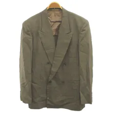 テットオム TETE HOMME ダブルブレストジャケット M 茶 ブラウン ウール /RY ■GY99のサムネイル