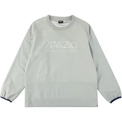 Spazio スパッツィオ Jr.リブネック長袖ピステ フットサル ピステシャツ tp0664-45、グレー