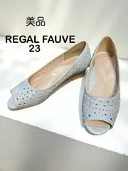 ⭐︎美品⭐︎REGAL FAUVE（フォーヴ）オープントゥ パンプス シルバー 23のサムネイル