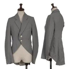 コムコム コムデギャルソンCOMME des GARCONS ポリ燕尾ジャケット グレーMのサムネイル