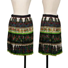 ジャンニヴェルサーチGIANNI VERSACE フラワープリントプリーツスカート マルチ42のサムネイル