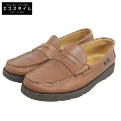 Paraboot　パラブーツ　美品 CORAUXコロー モカシン コインローファー シューズ メンズ ブラウン 7 1/2　7.5のサムネイル