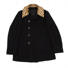 ヨウジヤマモトプールオムYohji Yamamoto POUR HOMME 脱着ハラコ衿ウールジャケット 黒3のサムネイル