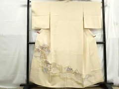 平和屋着物■豪華色留袖　寿光織　重ね色紙人物花文　金銀糸　やまと誂製　正絹　逸品　DABH1243qaのサムネイル