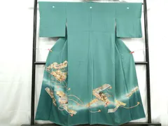 平和屋着物■豪華色留袖　螺鈿　飛鶴花文箱文　暈し染め　金銀彩　正絹　逸品　DABH1249qaのサムネイル