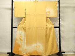 平和屋着物＊虹色創家 本郷大田子 夏物 男性 小紋 絽 大田子そめ 暈し