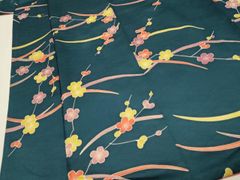 平和屋着物○男性 紬 色無地 鉄御納戸色 正絹 逸品 未使用 CABD0266ut