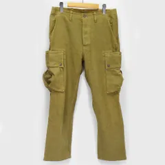 SASSAFRAS ササフラス メンズ Lサイズ  ワークパンツ カーゴパンツ ガーデニング カーキ オリーブ コットン100% 厚手のサムネイル
