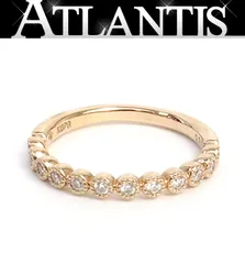 【広尾店】 ポンテヴェキオ Ponte Vecchio ダイヤモンド マリッジリング D0.15ct K18PG 9号 約2.3g 【19396】のサムネイル