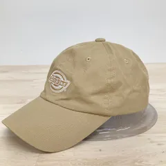 美品 Dickies/ディッキーズ キャップ ベージュ/カーキ ロゴ刺繍 57-59cm 綿100% 帽子/ベースボールキャップ[ON00383]のサムネイル