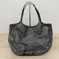 L'AURA ラウラ トートバッグ ラメ シルバー/ブラック系 ハンドバッグ MADE IN ITALY イタリア製[OQ03570]のサムネイル