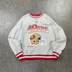 Perushu NFL TEAM 49ERS 別注 スウェット トレーナー グラフィック プリント グレー 裏毛 パイル L R51370のサムネイル
