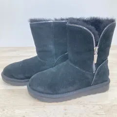 UGG ムートンブーツ ブラック USA5/EU36(22cm相当) S/N 101 レディース ジップ/サイドファスナー アグ[OA04688]のサムネイル