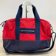 トミーヒルフィガー ミニボストンバッグ/ショルダーバッグ 2WAY キャンバス レッド/ネイビー TOMMY HILFIGER[OL00262]のサムネイル