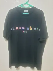 イノムオニッ IH NOM UH NIT レインボー プリンティング ブラック 半袖 L(中古)のサムネイル