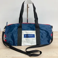 TOMMY HILFIGER ボストンバッグ/ドラムバッグ ネイビー/ホワイト/レッド 2way ショルダーバッグ ナイロン 星柄 ロゴ[OL00267]のサムネイル