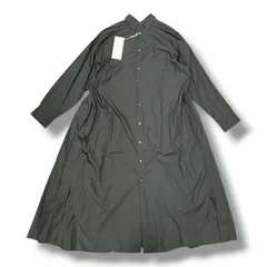 参考上代37,400円 未使用品 Graphpaper Broad Regular Collar Oversized Shirt Dress ブロードレギュラーカラーオーバーサイズシャツドレス グラフペーパー GL241-60008B ブラック 00のサムネイル