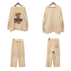 ジェラピケ 】パウダーメランジベアジャガードプルオーバー&ロング