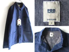 新品タグ付 FOB FACTORY FOBファクトリー FLS003 C/L MOLESKIN COVERALL コットンリネンモールスキン カバーオール ワークジャケット 1/Sのサムネイル