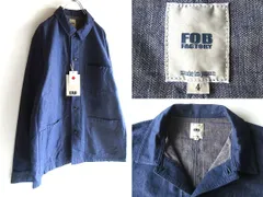 新品タグ付 FOB FACTORY FOBファクトリー FLS003 C/L MOLESKIN COVERALL コットンリネンモールスキン カバーオール ワークジャケット 4/LLのサムネイル
