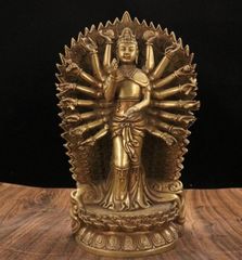 青銅製 弁財天像 琵琶持ち 「芳斎作」立像 約40cm 木箱付 - メルカリ