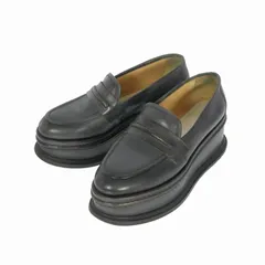 メゾンマルジェラ 22 Maison Margiela 22 PLATFORM LOAFER レザー プラットフォーム ローファー シューズ 靴 37 ネイビー 紺のサムネイル
