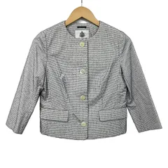 OLD ENGLAND(オールドイングランド) ジャケット サイズ36 S レディース美品  - ダークネイビー×白 長袖/ドット柄/春/秋のサムネイル