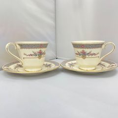 中古美品】 MINTON ミントン ペルシアンローズ カップ＆ソーサー 2脚 