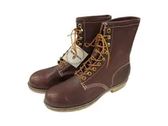 ヴィンテージ VINTAGE ジョージア GEORGIA ワークブーツ デッドストック 9 レザー USA製 プレーントゥ ブラウンのサムネイル