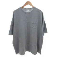 インヘリット INHERIT Tシャツ カットソー 半袖 ポケット コットン オーバーサイズ 40 グレー /FFのサムネイル