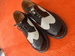DR. MARTENS ドクターマーチン ウイングチップ シューズ ブラック 白 250