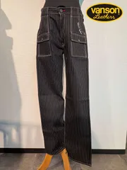 VANSON　ブッシュデニムパンツ　ジーンズ　BLACK WABASH　ブラックウォバッシュ　34インチ　バンソン　メンズ　アメカジ　バイク　バイカー　ロック　ストリート　カジュアル　ハーレー　ツーリング　アウトドア　ペインター　ボトムスのサムネイル