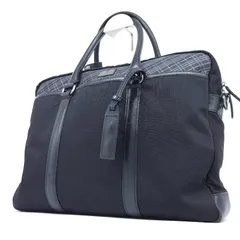 BLACK LABEL CRESTBRIDGE ブラックレーベルクレストブリッジ ビジネスバッグ 黒 ナイロン レザー A4 ブリーフケース 書類カバン クレストブリッジチェック モノトーンチェック キャリーオン 多機能 ポケット豊富 通勤 出張 営業 紳士のサムネイル