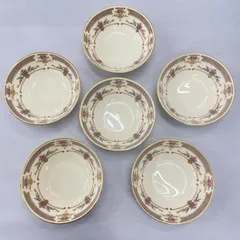 【中古美品】 MINTON ミントン ペルシアンローズ ボウル皿 6枚セット ボーンチャイナ 1979年 英国製 平塚店のサムネイル