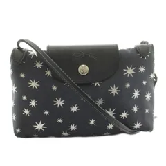 ロンシャン LONGCHAMP ショルダーバッグ 総柄 紺 ネイビー シルバーカラー L1061437729 /KU 17のサムネイル